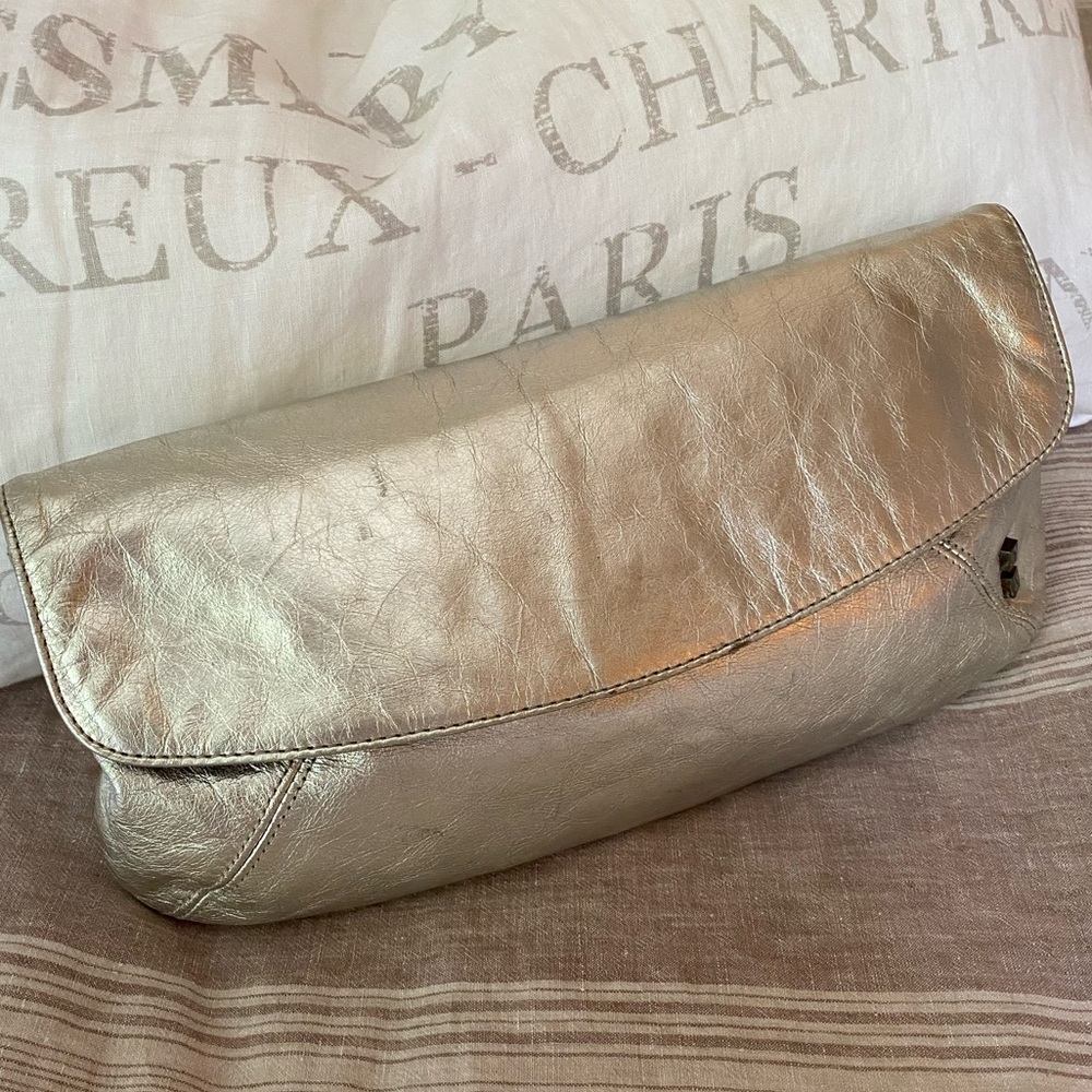 Helen Welsh Clutch Purse Silver